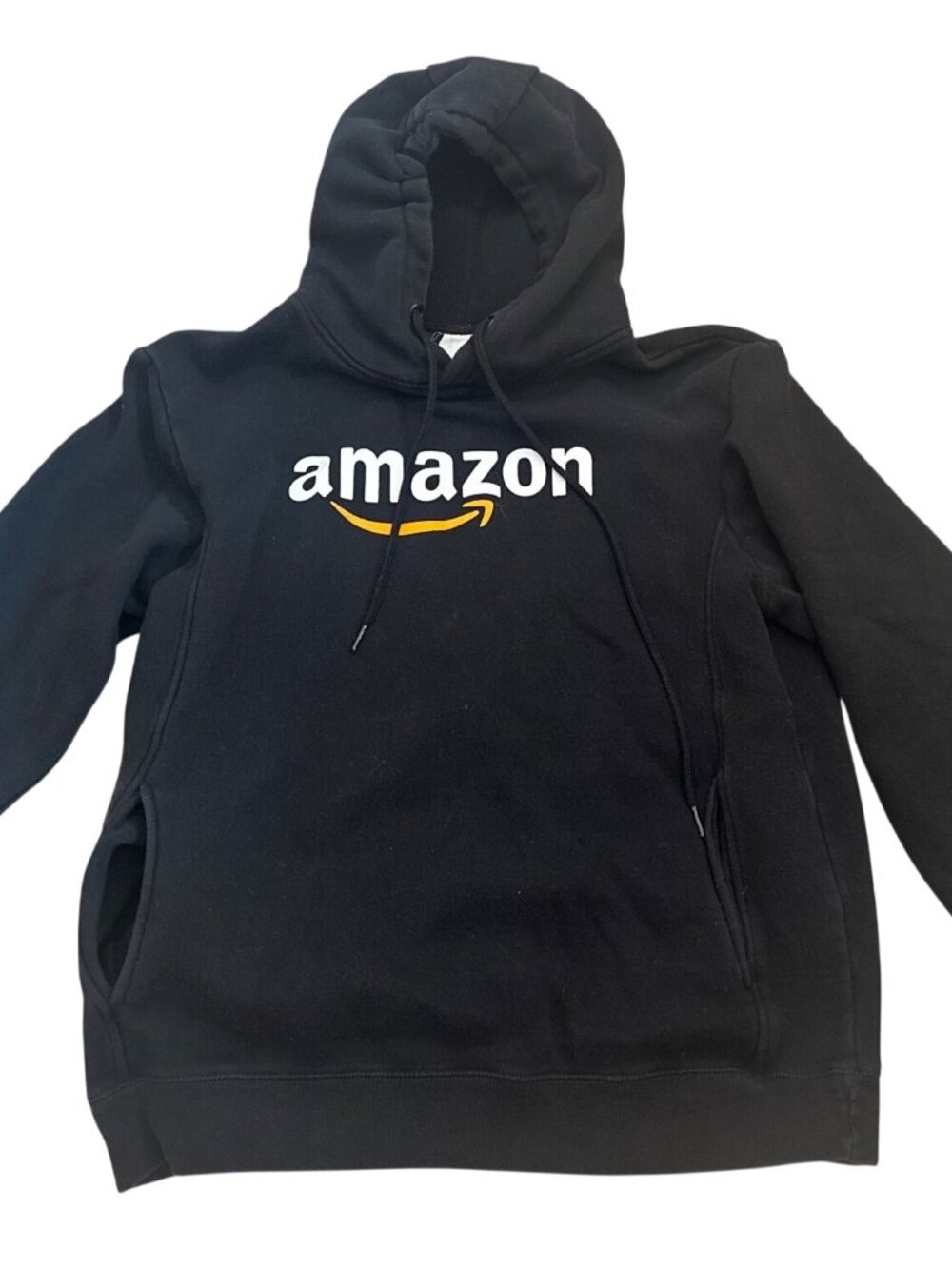 Amazon Black Hoodie Sweatshirt Threadfast Ultimate Fleece Size L Pullover